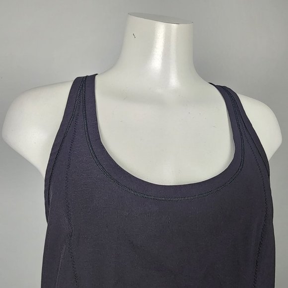 Lululemon Black Athletic Y Back Tank Top Size 8. EUC - Picture 2 of 8